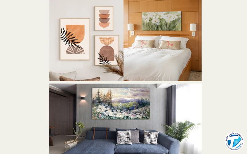 Chọn và phối hợp tranh canvas phù hợp